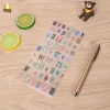Set 6 tấm sticker CHỮ CÁI VÀ SỐ - Nhiều chất liệu dán trang trí Sổ Bullet Journal, Scrapbook, Thiệp - Giá 24.500₫ 5