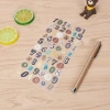 Set 6 tấm sticker CHỮ CÁI VÀ SỐ - Nhiều chất liệu dán trang trí Sổ Bullet Journal, Scrapbook, Thiệp - Giá 24.500₫ 7