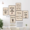 Set 6 Tranh Dán Tường Động Lực - Truyền Cảm Hứng Văn Phòng Huyền My Decor 2