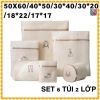 SET 6 túi giặt 2 lớp khóa kéo bảo vệ quần áo trong máy giặt - đa kích cỡ
