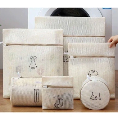 Set 6 túi giặt 2 lớp máy giặt - Bảo vệ áo len, áo sơ mi, đồ lót, giá 99.000 VND