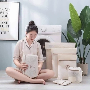 SET 6 Túi giặt máy giặt 3 lớp bảo vệ quần áo, đồ lót - Giá chỉ 98.900₫