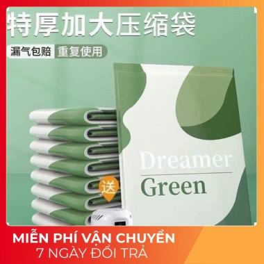 Set 6 Túi Hút Chân Không Đựng Chăn Mành Quần Áo - Không Kèm Bơm, Chỉ 180k