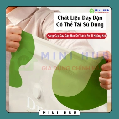 Sét 6 Túi Hút Chân Không Xanh Lá - Đựng Chăn Màn, Tặng Bơm Điện Cực, 63.063₫ 3