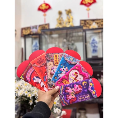 Set 60 Mix 6 mẫu Lixi 2.026 Long Lân Phượng Thần Tài - Mã Đáo Thành Công 145k 8