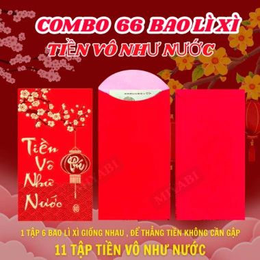 Set 66 Bao Lì Xì 2.026 Combo 6 Màu Đỏ May Mắn - MIYABI Giá Ưu Đãi 86.666₫