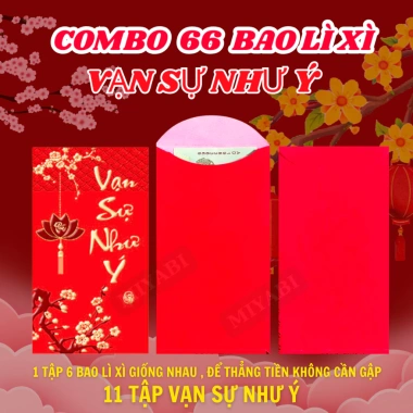 Set 66 Bao Lì Xì 2.026 Combo 6 Màu Đỏ May Mắn - MIYABI Giá Ưu Đãi 86.666₫ 9 Set 66 Bao Lì Xì 2.026 Combo 6 Màu Đỏ May Mắn - MIYABI Giá Ưu Đãi 86.666₫ 9