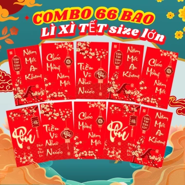 Set 66 Bao Lì Xì 2.026 Combo 6 Màu Đỏ May Mắn - MIYABI Giá Ưu Đãi 86.666₫ 10 Set 66 Bao Lì Xì 2.026 Combo 6 Màu Đỏ May Mắn - MIYABI Giá Ưu Đãi 86.666₫ 10