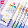 Set 8 Bút Highlight 2 Đầu Nhớ Dòng, Trang Trí Đánh Dấu Pastel Deli Dạ Quang - Học Sinh & Văn Phòng, Giá 53.000đ 9