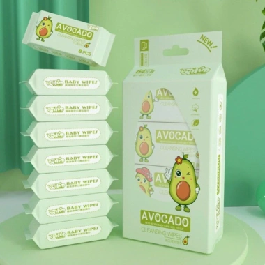 Set 8 gói 64 tờ Khăn giấy ướt mini bỏ túi tiện lợi - Giá chỉ 17.616₫