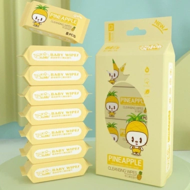 Set 8 Gói Khăn Giấy Ướt Mini Bỏ Túi 64 Tờ Tiện Lợi Giá Chỉ 17.654 VND 3