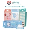 Set 8 Gói Khăn Giấy Ướt Mini Bỏ Túi Tiện Lợi - Khăn ướt trẻ em, lau tay đa năng 7