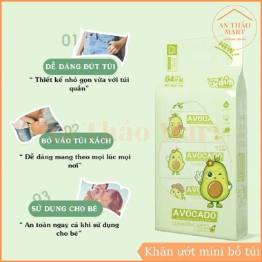 Set 8 Gói Khăn Giấy Ướt Mini Dễ Thương Bỏ Túi Tiện Lợi Giá Chỉ 21.000₫