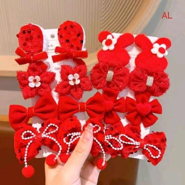 Sét 8 kẹp đỏ đối xứng cho bé - Đồ chơi an toàn, phát triển tay, giảm giá 22% chỉ 50.000₫ 5