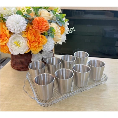 Set 8 ly inox 2 lớp cách nhiệt Hàn Quốc 175ml - Giữ nhiệt lâu, không bỏng tay, 270.000đ 6 Set 8 ly inox 2 lớp cách nhiệt Hàn Quốc 175ml - Giữ nhiệt lâu, không bỏng tay, 270.000đ 6