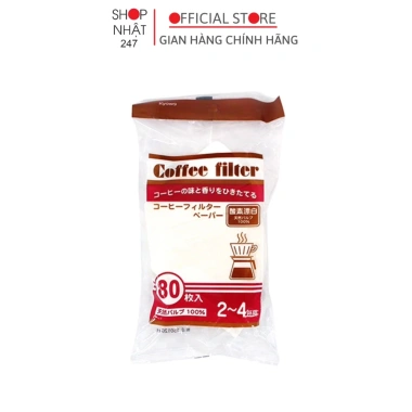 Set 80 túi giấy lọc trà cà phê cỡ L Sanada Kyowa nội địa Nhật, 57.000 VND