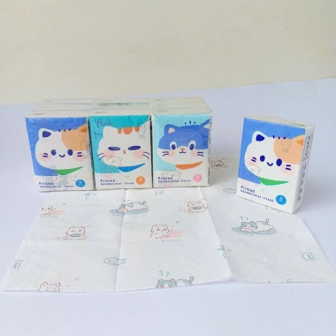 Set 9 gói khăn giấy khô đa năng bỏ túi họa tiết hoạt hình cute - Giá 28.000₫ 3