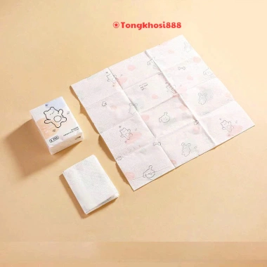 Set 9 gói khăn giấy khô đa năng mini bỏ túi họa tiết hoạt hình siêu cute PVN69.188 giá 28.000 VND