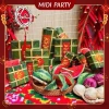 Set 9 Mô Hình Bánh Chưng, Bánh Tét, Dưa Hấu Giấy Cứng - Tiểu Cảnh Trang Trí Tết 2.026 Giá Ưu Đãi 21.900 VND