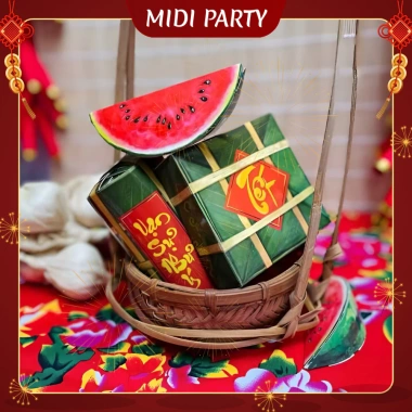 Set 9 Mô Hình Bánh Chưng, Bánh Tét, Dưa Hấu Giấy Cứng - Tiểu Cảnh Trang Trí Tết 2.026 Giá Ưu Đãi 21.900 VND
