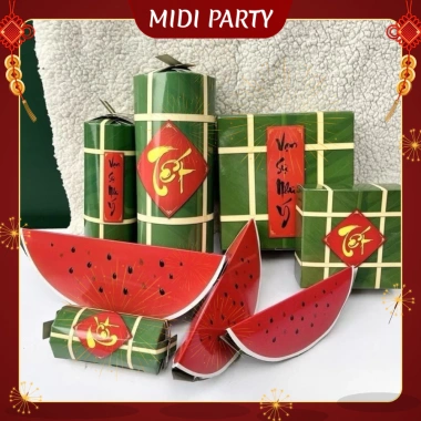 Set 9 Mô Hình Bánh Chưng, Bánh Tét, Dưa Hấu Giấy Cứng - Tiểu Cảnh Trang Trí Tết 2.026 Giá Ưu Đãi 21.900 VND 3 Set 9 Mô Hình Bánh Chưng, Bánh Tét, Dưa Hấu Giấy Cứng - Tiểu Cảnh Trang Trí Tết 2.026 Giá Ưu Đãi 21.900 VND 3