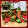 Set 9 Mô Hình Bánh Chưng, Bánh Tét, Dưa Hấu Giấy Cứng - Tiểu Cảnh Trang Trí Tết 2.026 Giá Ưu Đãi 21.900 VND 4