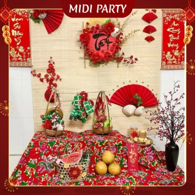 Set 9 Mô Hình Bánh Chưng, Bánh Tét, Dưa Hấu Giấy Cứng - Tiểu Cảnh Trang Trí Tết 2.026 Giá Ưu Đãi 21.900 VND
