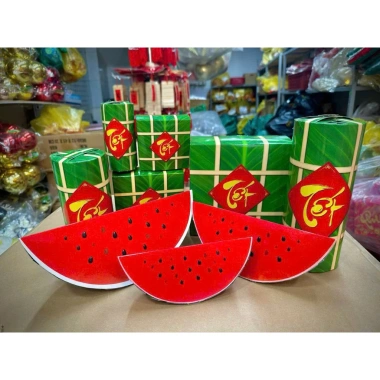 Set 9 món bánh giò dưa trang trí Tết, decor ngày lễ - Giá chỉ 20.000đ, giảm còn 25.600đ