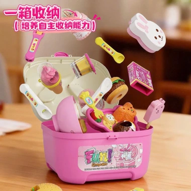 Set 9 món tặng - Đồ chơi bánh pudding dâu tây nhập vai giáo dục trẻ, giảm 20%
