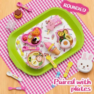 Set 9 món tặng - Đồ chơi bánh pudding dâu tây nhập vai giáo dục trẻ, giảm 20%