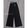 Set ảnh tự chụp phối kẻ áo cổ én và quần culottes suông tách lẻ, phù hợp đi làm công sở, thời trang hiện đại, siêu giảm giá chỉ 235k 5