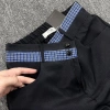 Set ảnh tự chụp phối kẻ áo cổ én và quần culottes suông tách lẻ, phù hợp đi làm công sở, thời trang hiện đại, siêu giảm giá chỉ 235k 10