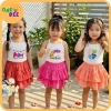 Set Áo 2 Dây + Váy Tầng Kuromi Labubu 9-16kg Bé Gái Mùa Hè Giá 117k