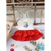 Set Áo 2 Dây + Váy Tầng Kuromi Labubu 9-16kg Bé Gái Mùa Hè Giá 117k 2