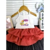 Set Áo 2 Dây + Váy Tầng Kuromi Labubu 9-16kg Bé Gái Mùa Hè Giá 117k 7