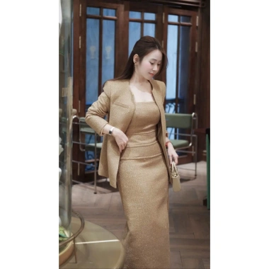 Set áo blazer dạ + áo cúp ngực dài thanh lịch - Giá chỉ 560.000₫, khuyến mãi 23% 2