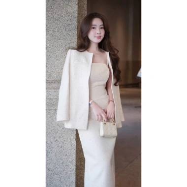 Set áo blazer dạ + áo cúp ngực dài thanh lịch - Giá chỉ 560.000₫, khuyến mãi 23% 9