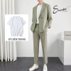 Set áo blazer nam và quần âu BASIC 2 lớp thời trang cao cấp - Giá chỉ 479.000₫ 2