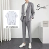 Set áo blazer nam và quần âu BASIC 2 lớp thời trang cao cấp - Giá chỉ 479.000₫ 5
