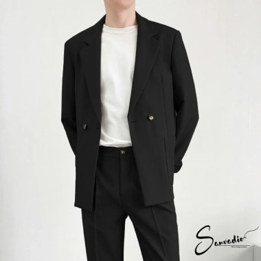 Set áo blazer nam và quần âu BASIC 2 lớp thời trang cao cấp - Giá chỉ 479.000₫ 6