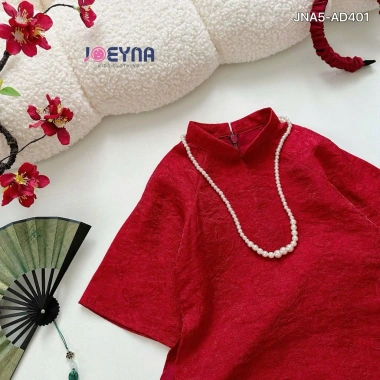 Set Áo Dài Bé Gái Lụa Gấm Diễm Xuân - Lụa Cao Cấp, Xinh Xắn, 405.000 VNĐ 5