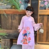 Set áo dài bé gái nhẹ nhàng nữ tính - Chất mềm mịn, giá ưu đãi 308.000₫