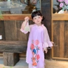 Set áo dài bé gái nhẹ nhàng nữ tính - Chất mềm mịn, giá ưu đãi 308.000₫ 4