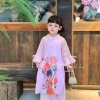 Set áo dài bé gái nhẹ nhàng nữ tính - Chất mềm mịn, giá ưu đãi 308.000₫ 5