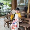 Set áo dài bé gái nhẹ nhàng nữ tính - Chất mềm mịn, giá ưu đãi 308.000₫ 7