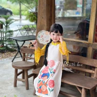 Set áo dài bé gái nhẹ nhàng nữ tính - Chất mềm mịn, giá ưu đãi 308.000₫ 7 Set áo dài bé gái nhẹ nhàng nữ tính - Chất mềm mịn, giá ưu đãi 308.000₫ 7