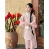 Set áo dài cách tân bé gái Tết xinh size 25-45kg MI.A Babyshop giảm giá 405k 9