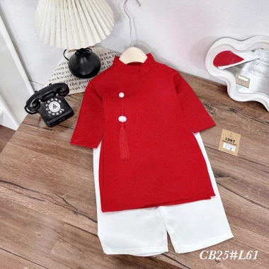 Set áo dài cách tân bé trai lụa gấm Hỏa Tốc - Đón Tết giá ưu đãi 218.270₫