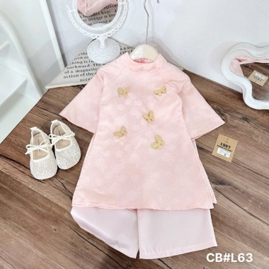 Set áo dài cách tân Châu Sa cho bé gái lễ tết - Giá ưu đãi 159.900 VNĐ 6