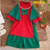 Sét Áo Dài Cách Tân Dài Tay Nơ Cổ Tim Gấm Lụa Mặc Tết Bé Gái DA06 BEEKIDS Giá 129.000 VND